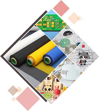 Polyester printing screen is used in ceramic printing, electronic printing, glass printing, textile printing and plastic printing.